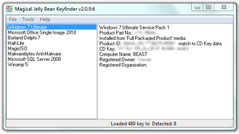 Magical Jelly Bean Keyfinder