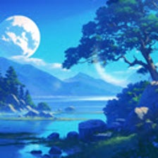 Moonlight Lake Serene Live Wallpaper