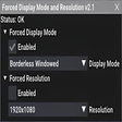 Biểu tượng của chương trình: Forced Display Settings