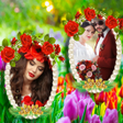أيقونة البرنامج: Garden Dual Photo Frames